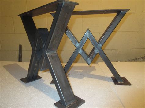 steel box section legs|industrial metal table legs.